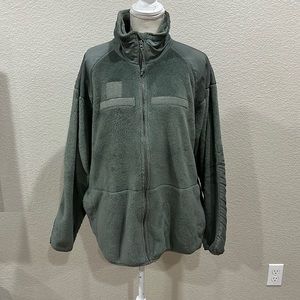 Polartec Army Air Force issue fleece zip up jacket sage green XL